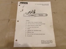 MAKITA 16" GASOLINE CHAIN SAW MODEL DCS390 PARTS BREAKDOWN