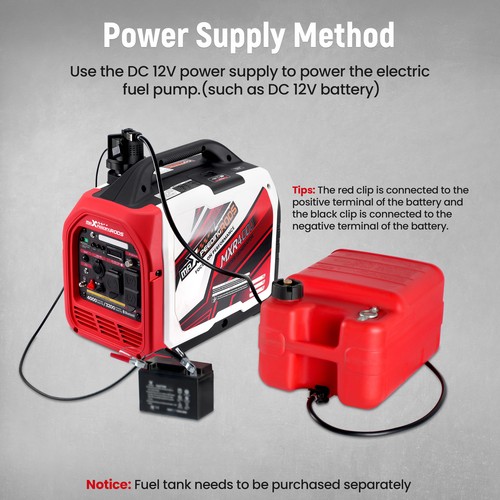 12V DC Gasoline Electric Fuel Pump Automatic Sensing For MXR3500 MXR4000GT - 第 9/11 張圖片