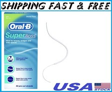 Oral-B Super Floss Pre-Cut Strands Dental Floss, Mint, 50 Count