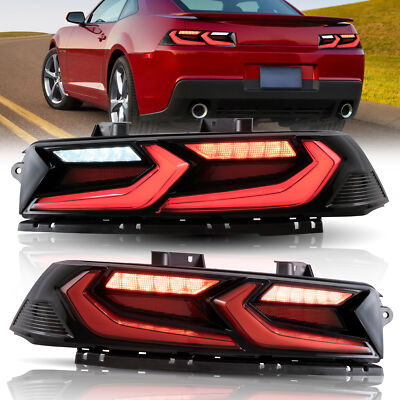 VLAND LED Rückleuchten Rote For 2014-15 Chevrolet Chevy Camaro mit sequentiellen