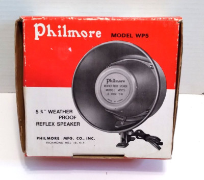 Philmore - Weatherproof Reflex Speaker - WP5 - 5-3/4'' - NOS - New in Box