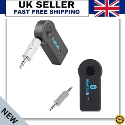 Bluetooth 5.0 AUX Adapter 3,5 mm Klinke Auto Empfänger Kabellos Freisprechmikrofon