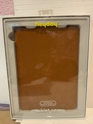  HEYDAY  Apple ipad PRO & IPad Air. 10.5'' Faux Brown Suede Hard Case Cover. NEW