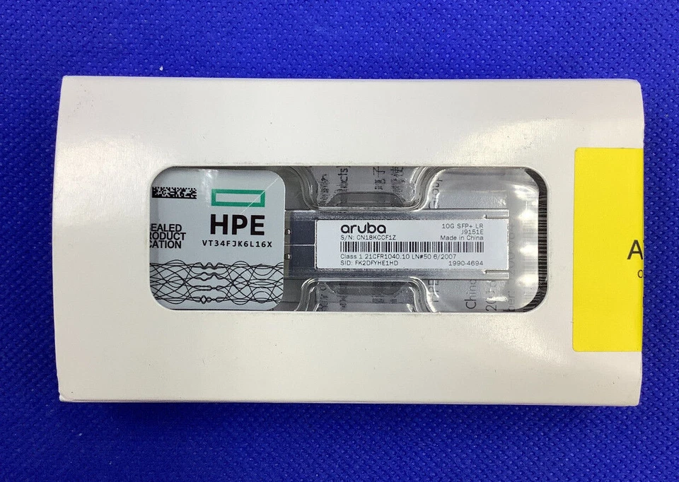 HPE Aruba HP J9151E 10GBE Transmetteur SFP LR 1310nm 10km