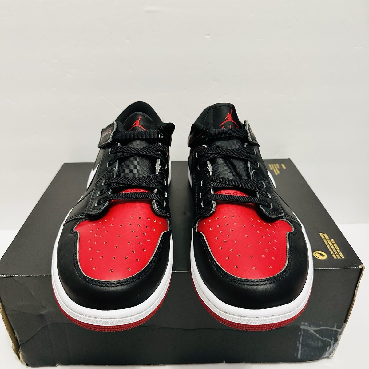 Men's Size 12 - Air Jordan 1 FlyEase Low Alternate Bred Toe