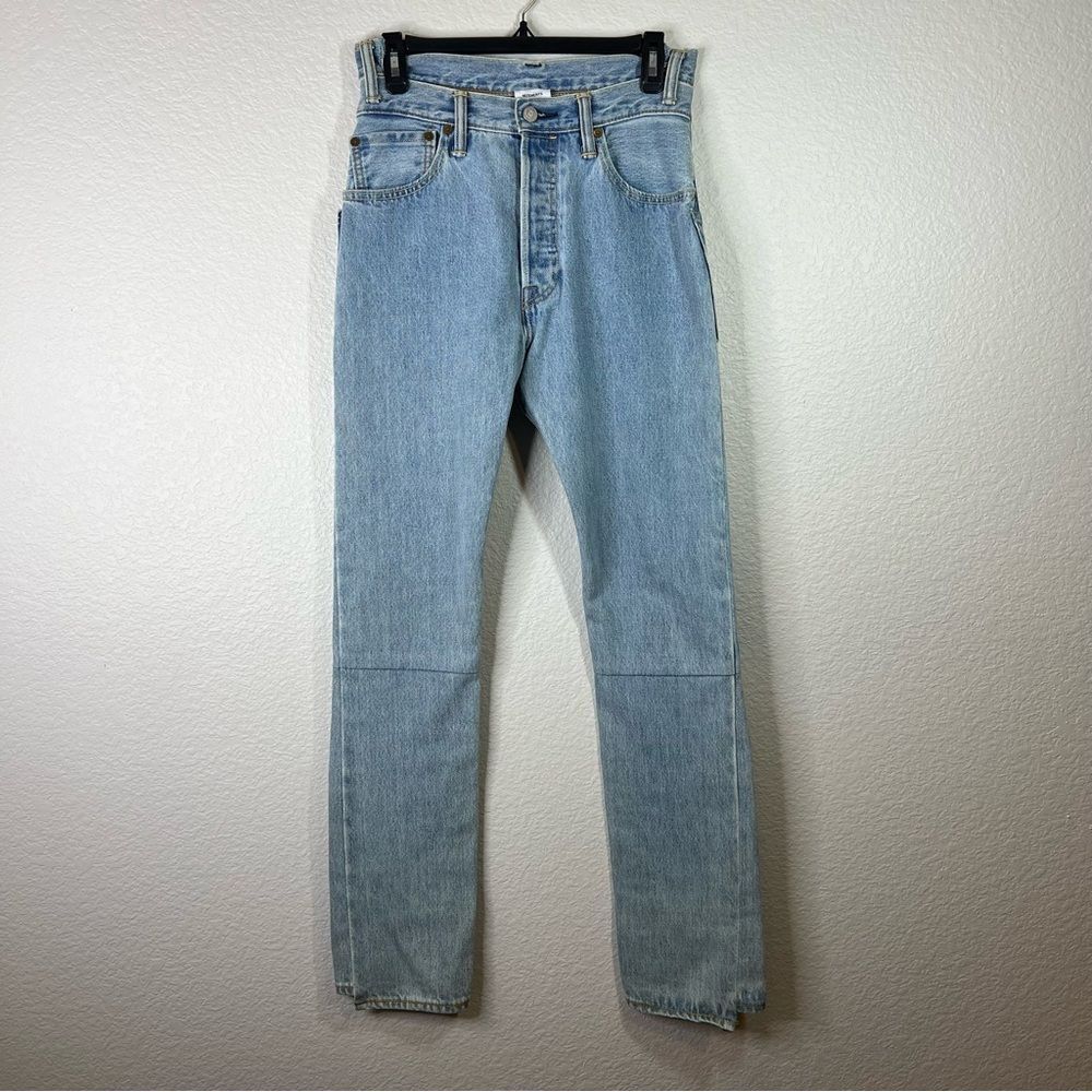Vetements X Levi's Deconstructed Reworked Cut Out High Waist Jeans