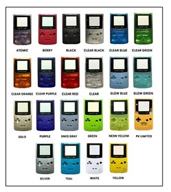 Nintendo GBC Game Boy Color Replacement Shell Kit FULLY CUSTOM BUTTONS PADS LENS