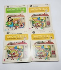 Lot of 4 Vintage General Electric Show N Tell Picturesound Program 1960's