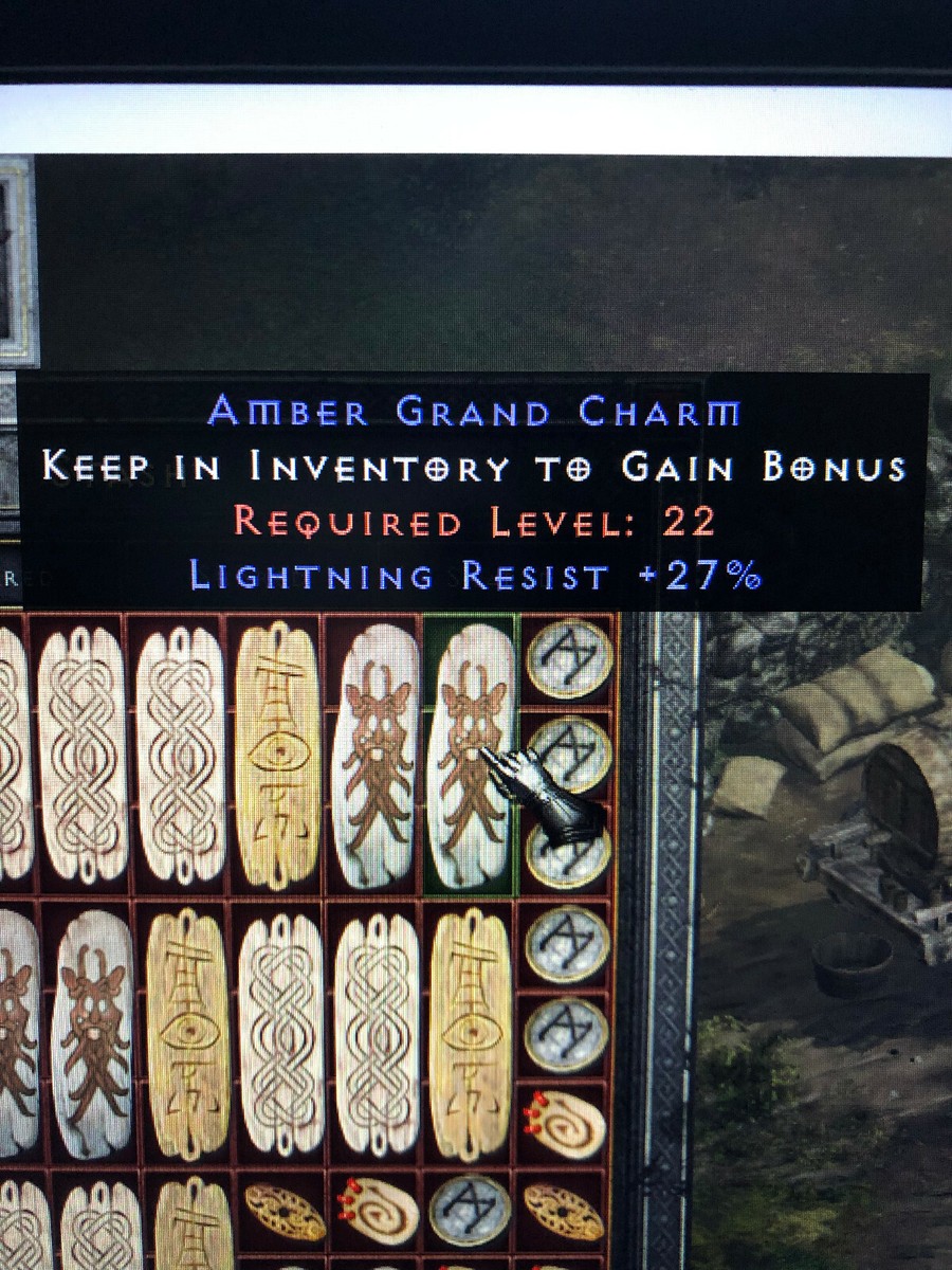 DIABLO 2: RESURRECTED✓ +27% LIGHTNING RESIST GRAND CHARM GC