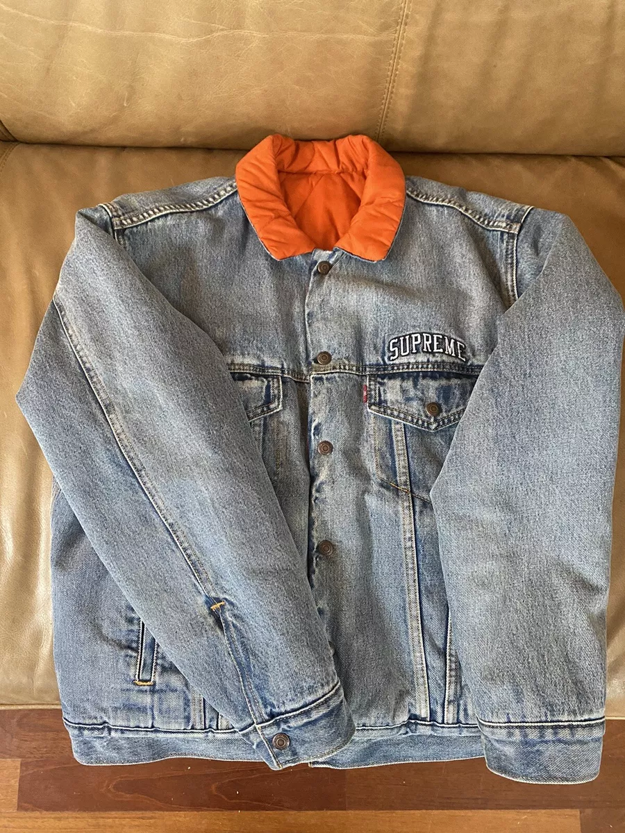 Supreme®/Levi's® Quilted Reversible Trucker Jacket ( size M) Medium FW18