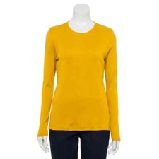 Women's Croft & Barrow Classic Long Sleeve Tee, Colors/Sizes