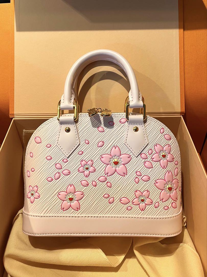 関税込 LV x TM Alma BB M13104 Louis Vuitton x Takashi Murakami Alma BB Cherry Blossom