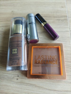 Kosmetikset Max Factor Facefinity Sun Tan 100, Eyefinity 09 Burgundy Rimmel P2