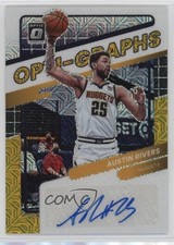 2021-22 Panini Donruss Optic Choice Black Gold Prizm 6/8 Austin Rivers Auto v9t