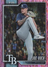2026 Topps Series 1 Celebration JOE ROCK RC Confetti Pink -TAMPA BAY RAYS- #134