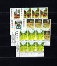 New Zealand 1400-04 Scenic Gardens Blocks 6 1996 MNH Complete Set LG
