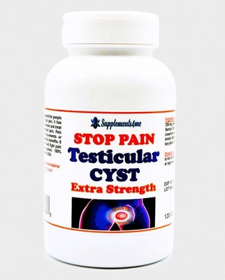HOW TO STOP TESTICULAR CYST PAIN - PAINLESS - 120 CAPS MADE IN USA