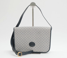 Vintage Gucci Shoulder Bag Micro GG Navy