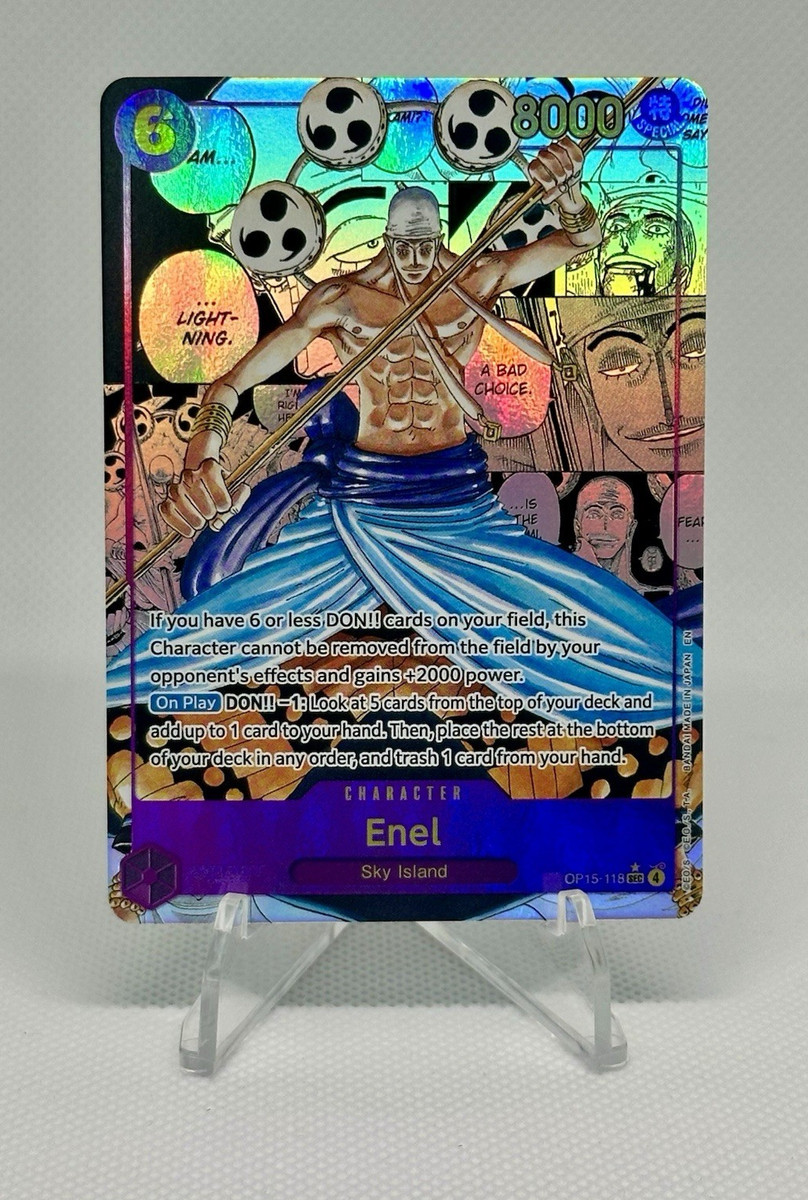 Enel Manga Rare OP15-118 Bandai One Piece Card Game English TCG | eBay