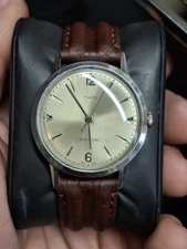 Timex Viscount 1965 Silver Tone Mens Vintage 1960s Automatic Self Winding Retro