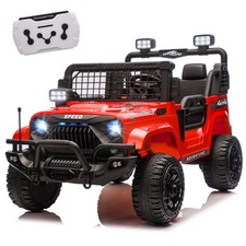 24V 2-Seater Off-Road Ride On Jeep Car Toy Parent Control LED Music Dual Motors