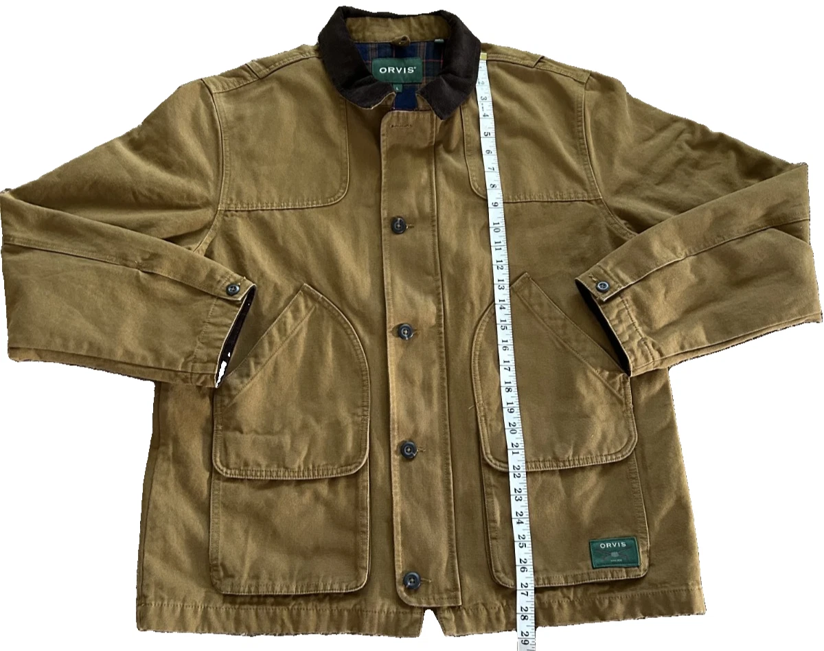 Orvis Men's Brown 1856 Field Coat Barn Chore Ranch Workwear Jacket Size Large  image 7