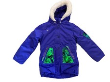 Great Condition: Girls Obermeyer Purple Free Reign Sparkle Jacket - Size 8