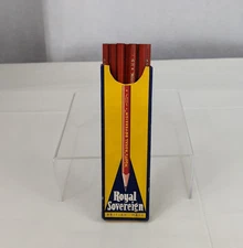 VTG 8 Wolff's Royal Sovereign Red Pencils w/ Box Advertising PAT. NO. 402534