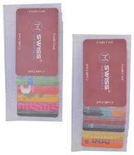 Plastic Checkbook Insert 6 page SET OF 2 Picture Holder Side Load Made in USA by