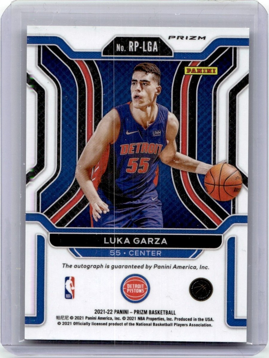2021-22 Panini Prizm Penmanship Rookie Silver Luka Garza RC Auto 