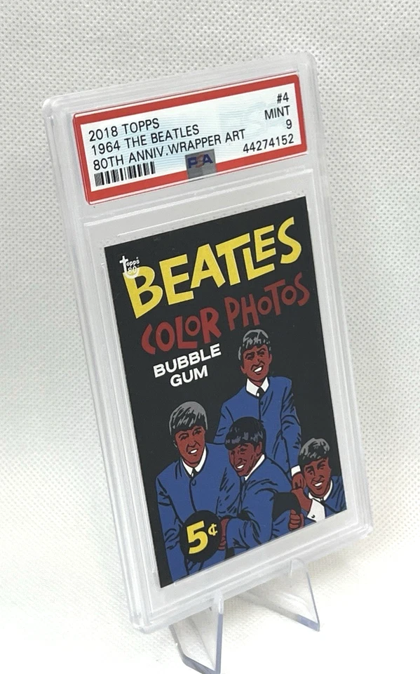 2018 Topps 80th Anniversary 1964 Beatles #4 PSA 9 - Image 3 of 4