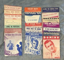 Lot Of 20 Vintage Sheet Music Songs Assorted.