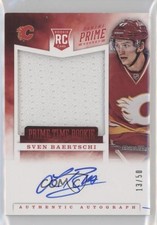 2012-13 Panini Prime Prime Time Rookies Auto 13/50 Sven Baertschi #40 Auto 0a4