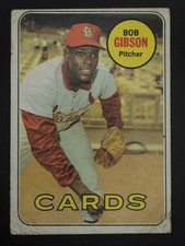1969 Topps - Bob Gibson #200 LOW GRADE