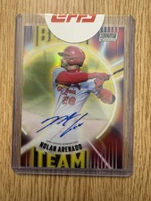 2022 Topps Stadium Club Chrome Nolan Arenado Auto /25 Beam Team On Card Auto