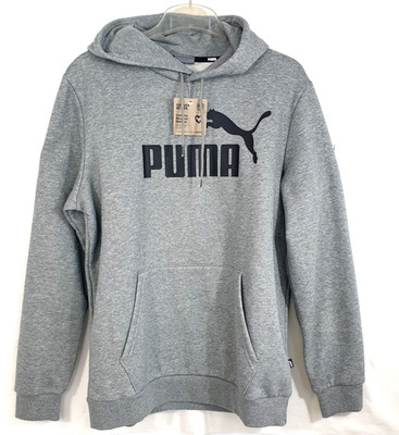 Puma ESS Big Logo FZ Hoodie Sweatshirt mit Kapuze Gr.M grau meliert  NEU