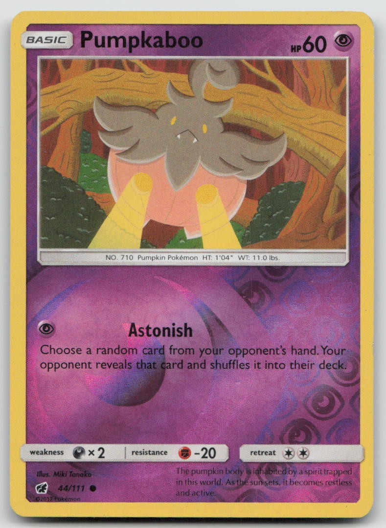 Pumpkaboo 44/111 Common Crimson Invasion Pokemon Reverse Holo MP