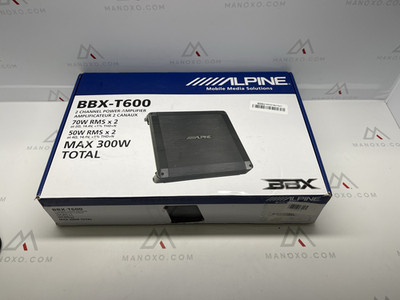 Alpine BBX-T600 Car Amplifier 600W Max 2 Channel Class A/B