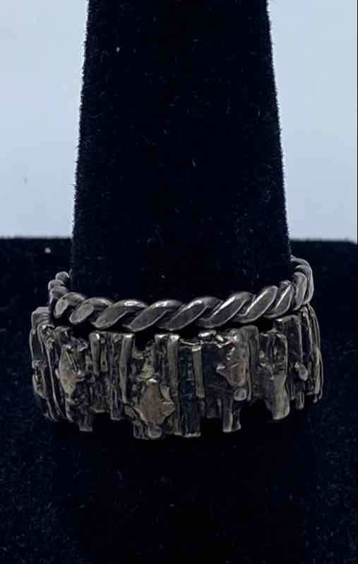 Sterling Silver Assorted Ring Bundle 4pcs 11.05g - image 5