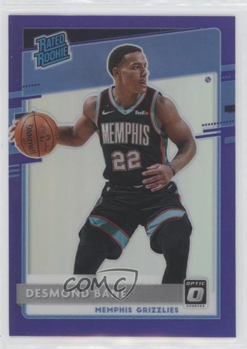 2020-21 Panini Donruss Optic Rated Purple Prizm Desmond Bane #180 Rookie RC - Zdjęcie 1 z 7