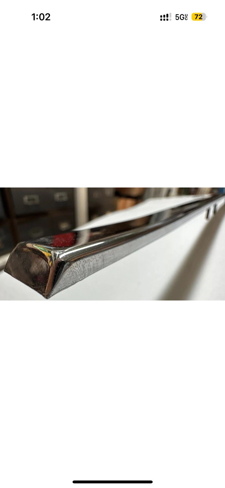 Rolls Royce Silver Spur, Spirit, Bentley Mulsanne Center Hood/Bonnet Chrome Trim