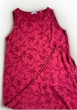 Russ Berens SunDress Size L Cranberry Jacquard Maxi Slim USA