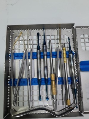 Dental Micro Surgery Instrument Set   Stainless Steel Cassette