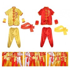 Chinese Traditional Wushu Costume Suit for Men Women Adult Kid Boys Girls