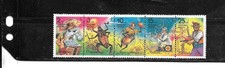 RUSSIA FED 1993 SC#6130 1993 MNH XF CARTOONS STRIP OF 5 COMMEMORATIVE STAMPS