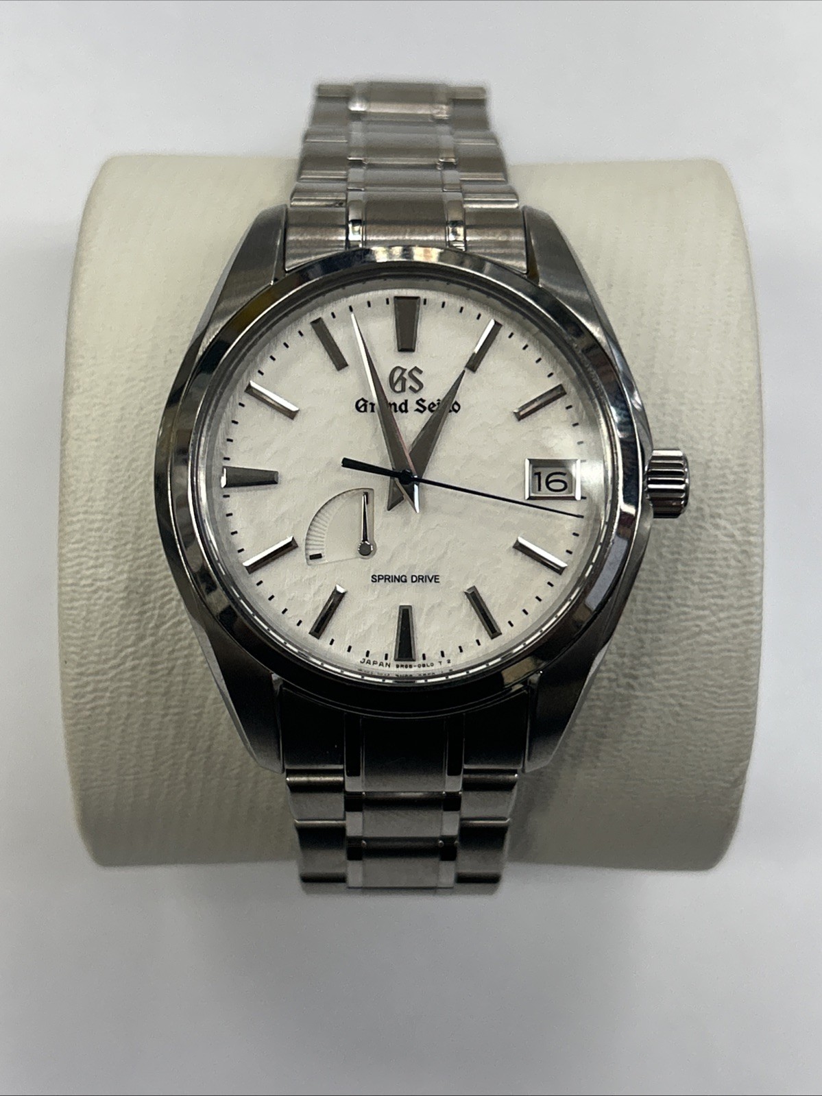 Grand Seiko White "Snowflake" Heritage Spring Drive Titanium Men's Watch SBGA211