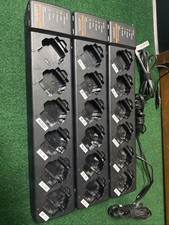 Motorola Six Radio Bank Dock Charger Lot Of 3!!! PMLN7093A Multi Unit Charger