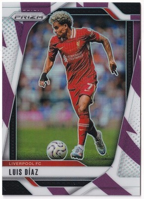 Panini Prizm Premier League 2024-25 Luis Diaz /92 Purple & White