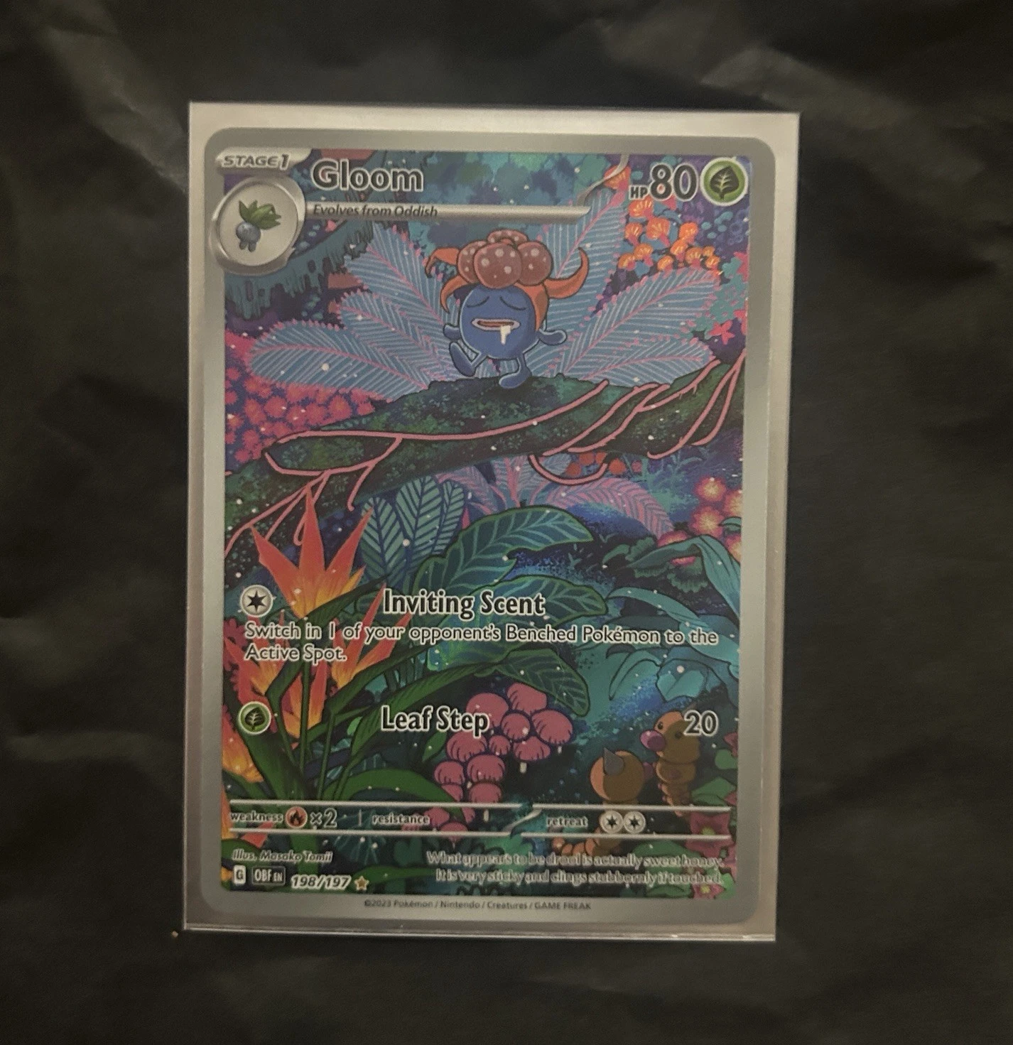 Gloom 198/197 SV03 Obsidian Flames Illustration Rare Holo Full Art Stage 1 EN