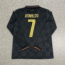 Ronaldo 7 Portugal Jersey Pantera Negra 2026 Size M Retro Football Special LS